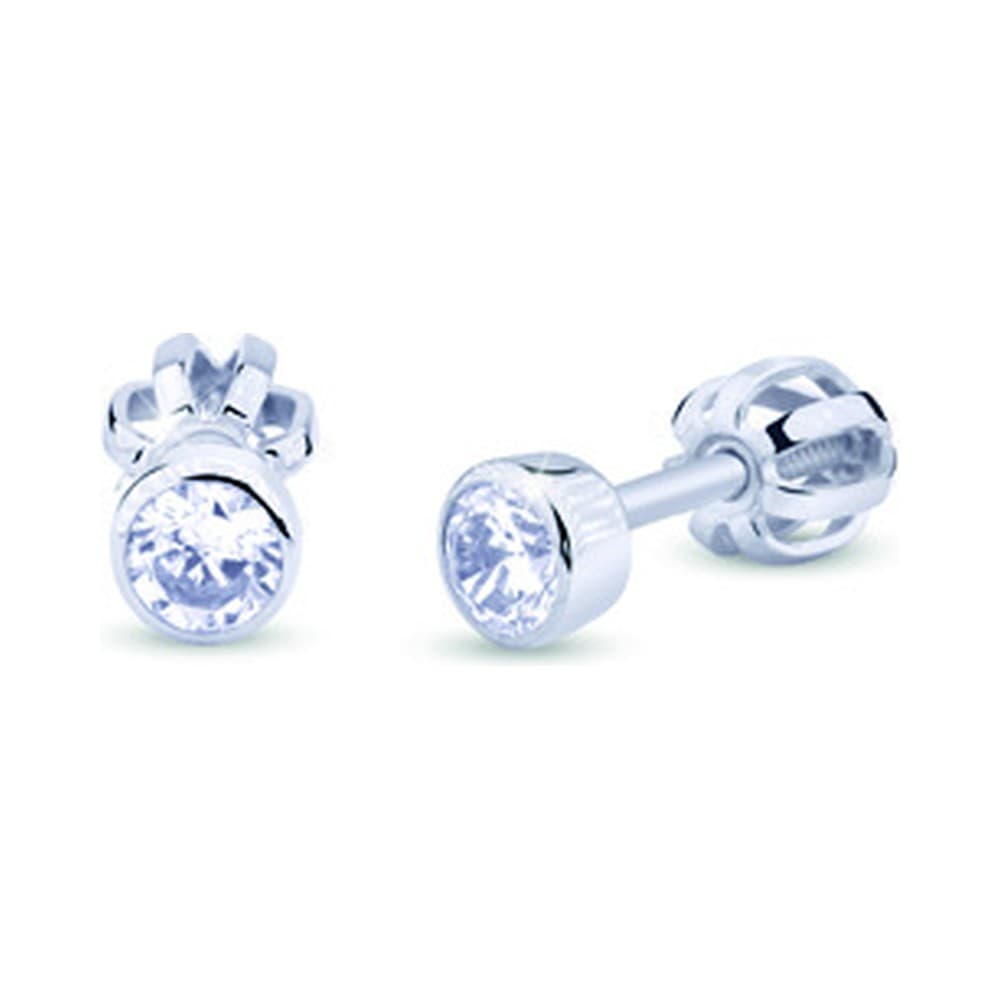 Dámske náušnice Cutie Z3034 — biele zlato 14K, 0.200 ct