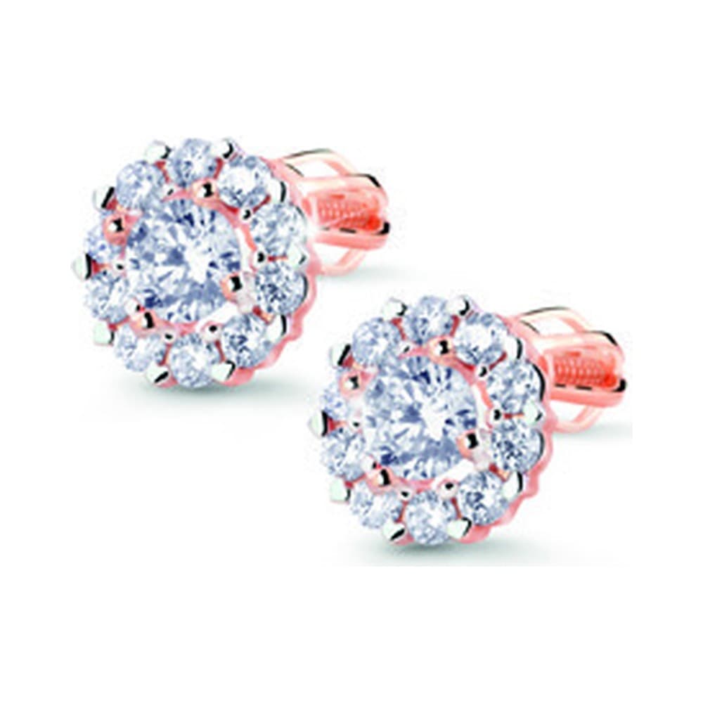 Dámske náušnice Cutie Z8040 — biele zlato 14K, 0.644 ct