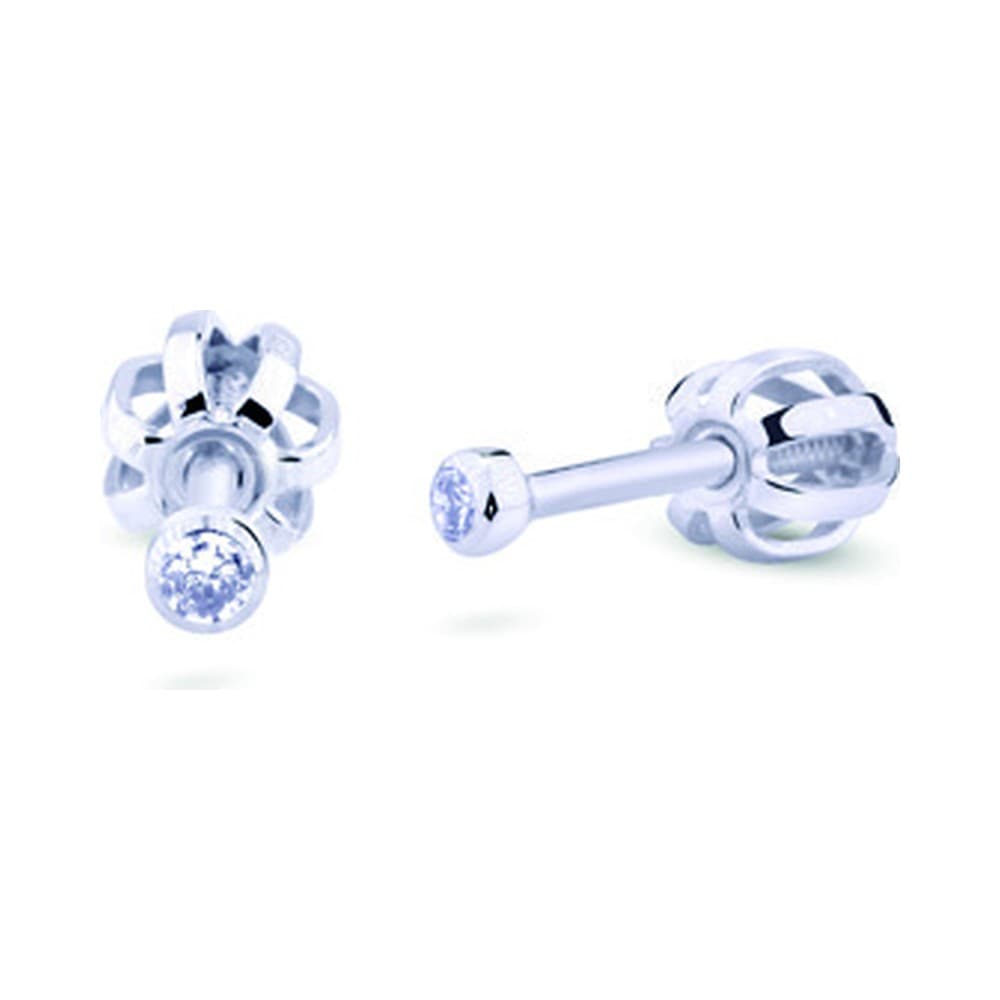 Dámske náušnice Cutie Z3032 — žlté zlato 14K, 0.200 ct
