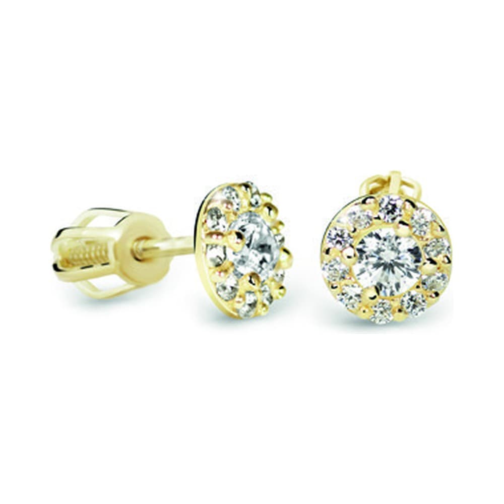 Dámske náušnice Cutie Z60167 — biele zlato 14K, 0.500 ct